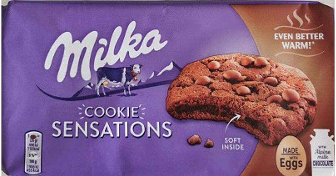 Milka Keksz 156G Cookies Sensations Soft Inside Choco (Középen Puha ...