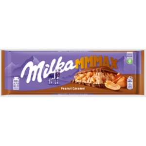 Milka 276G Peanut Caramel Bigboy Karamell-Mogyoró (Karamellás töltelékkel és egész mogyoróval töltött alpesi tejcsokoládé)