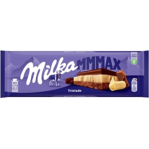Milka Alpesi tejcsokoládé fehércsokoládéval és magas kakaótartalmú tejcsokoládéval 280G