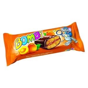 Bombi Star Puszedli 45G Sárgabarack (Kakaós bevonómasszába mártott, sárgabarack ízű lekvárral töltött aprósütemény)
