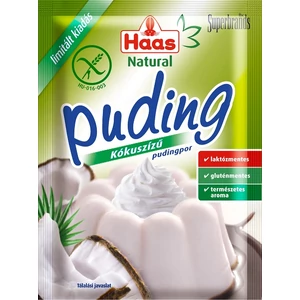 Haas Natural Pudingpor 40G Kókuszízű