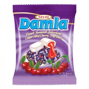 Damla 90G Meggyes Töltött Cukor