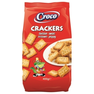 Croco Crackers 400G Szezámos-Sós-Mákos 