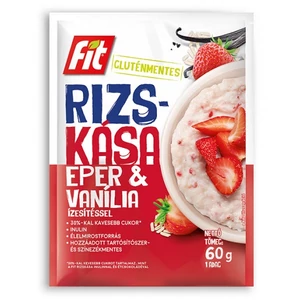 Fit Reggeli 60G Rizskása Eper&Vanília Ízű,Gluténmentes