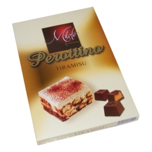 Perottino Tiramisu Krémmel töltött csokoládé praliné 136G