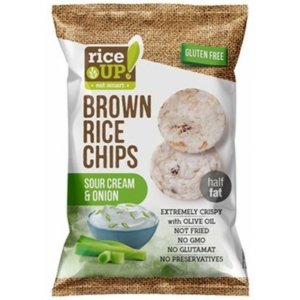 Rice Up 60G Brown Rice Chips Sour Cream & Onion