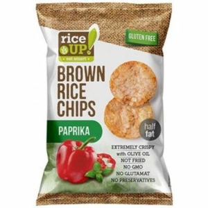 Rice Up 60G Brown Rice Chips Paprika
