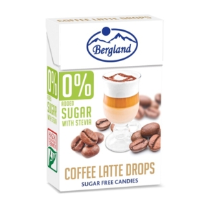 Bergland Drops 40G 0% Cukor Coffee Latte