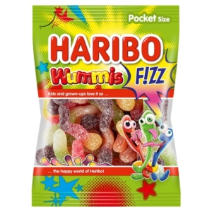 Haribo Wummis Fizz savanyú gyümölcs ízesítésű gumicukor 100G