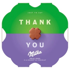 Milka Desszert Thank You kakaós krémtöltelékkel töltött alepsi tejcsokoládé 44G