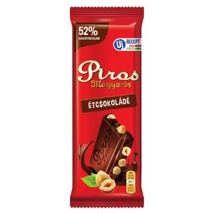 Piros Mogyorós 80G Étcsokoládé