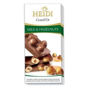 Heidi Grand'Or Hazelnuts Dark karamellizált egész mogyoróval töltött tejcsokoládé 100G
