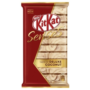 Kit-Kat Deluxe tejcsokoládéval bevont kókusz ízesítésű ropogós ostya 112G