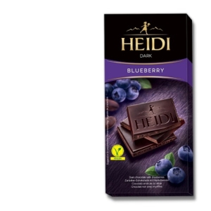 Heidi Grand'Or Dark kék áfonya ízesítésű étcsokoládé 80G