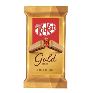 Kit-Kat Gold Ropogós ostya karamellízű fehér csokoládéval és tejcsokoládéval 41,5G