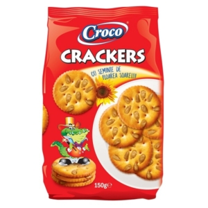 Croco Crackers 150G Napraforgómagos