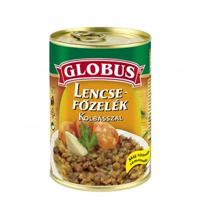 Globus 400G Lencsefőzelék Kolbásszal