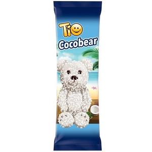 Tio Chocobear 60G Fehér-Kókusz bevonóba Mártott Kakaós Piskóta Csoki Krémmel