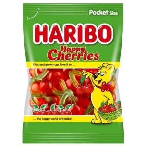 Haribo 100G Happy Cherries gyümölcs ízű gumicukorka  