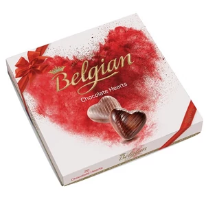 Belgian 200G Hearts Hazelnut Szívdesszert   BPPR1064