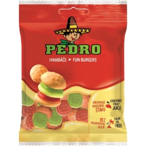 Pedro 80G Fun Burgers Gumicukor  PEDR1003