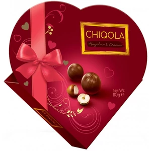 Chiqola Praliné Szív 110G Jouy&Co Mogyorós