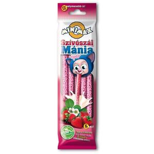 Minimax Szívószálmánia eper ízű szívószál 30G