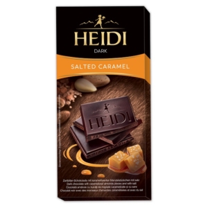 Heidi Grand'Or Dark sós karamell ízesítésű étcsokoládé 80G