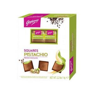 Goplana pisztácia ízű krémmel töltött praliné kockák 1KG