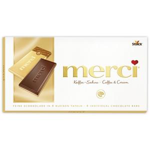 Merci 100G Kaffee-Sahne Coffee-Cream (Kávé-tejszínes csokoládé fehér csokoládé rétegen)