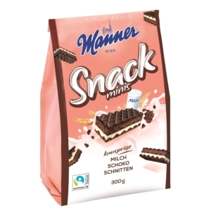 Manner Snack Minis 300g Tejes-Csokoládés Ostya