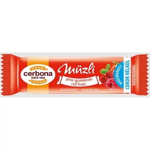 Cerbona Müzliszelet 20G Piros-Gyümölcs Cukormentes Cerbona Müzliszelet 20G Piros-Gyümölcs Cukormentes