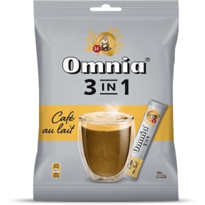 Douwe Egberts Omnia 3in1 Café Au Lait instant kávé 10x12.5g