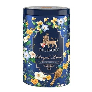 Richard Royal 80G Love Metal Fekete Tea Bergamott-Vanília 