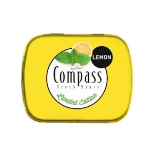 Compass Lemon Fresh Mints Cukorka 14G