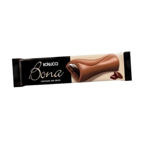 Bonucci Bona 35G Csokoládéval És Kakaós Kekszel Töltött Tejcsokoládé