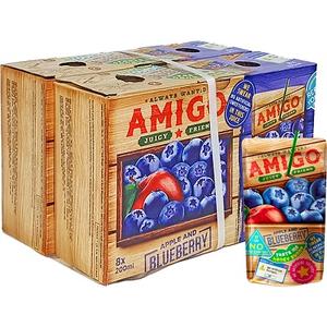 Amigó 200ML Szívószálas Áfonya (6435)