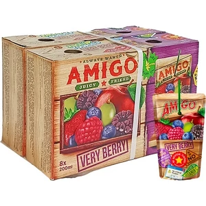 Amigó 200ML Szívószálas Erdeigyümölcs (6432)