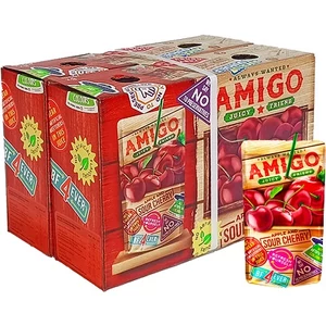 Amigó 200ML Szívószálas Meggy (6808)