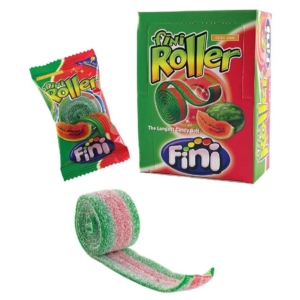 Fini Roller savanyú dinnye ízesítésű  gumicukorszalag 20G