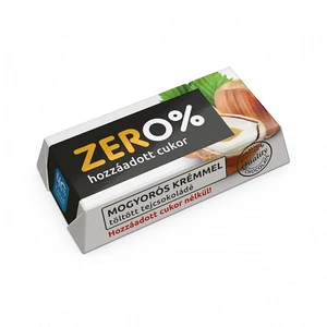 Szerencsi ZERO 21G Mogyoró Ízű Krémmel Töltött Tejcsokoládé Édesítőszerrel