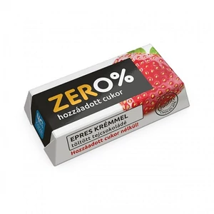 Szerencsi ZERO 21G Eper Ízű Krémmel Töltött Tejcsokoládé Édesítőszerrel