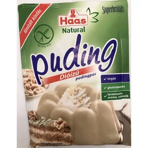 Haas Natural Pudingpor Dióízű Vegán 40G