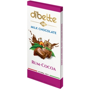 Dibette Choco 80G Tej Rum-Cocoa Fruktózzal