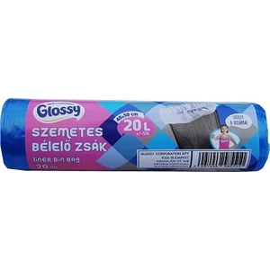 Glossy 120L Átlátszó Szelektív Hulladékgyűjtő Zsák 10DB