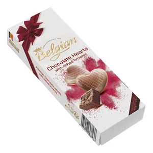 Belgian 65G Hearts Salted Brownie BPPR1100 Belgian 65G Hearts Salted Brownie BPPR1100