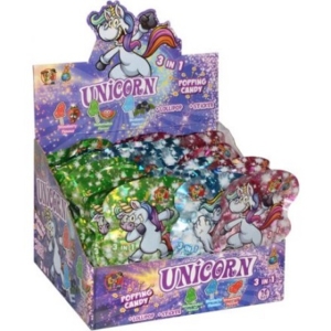 Unicorn Popping Candy&Lollipop&Sticker 16G   1207