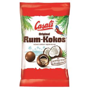 Casali Rum-Kokos 100G (Rumos-kókuszos drazsé alkohollal töltve tejcsokoládéval és étcsokoládéval bevonva)