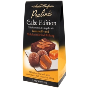 Maitre T. 148G Cake Edition Karamell&Milchschokolade (Tejcsokoládé és karamell töltelékkel töltött tejcsokoládé praliné)