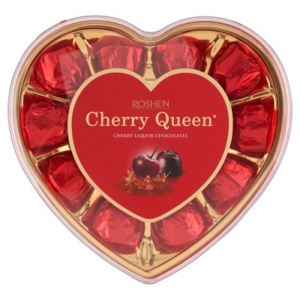 Cherry Queen Szívdesszert étcsokoládés alkoholos-meggyes bonbon 125G